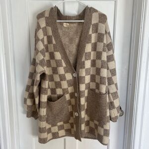 Checkered Cardigan